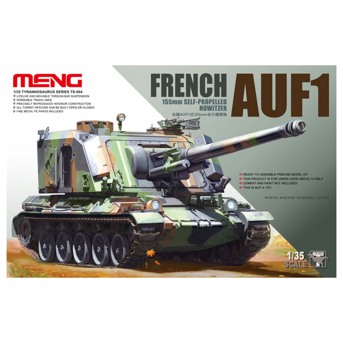 Obusier Automoteur Français, AUF1, 155 mm - MENG TS004 - 1/35