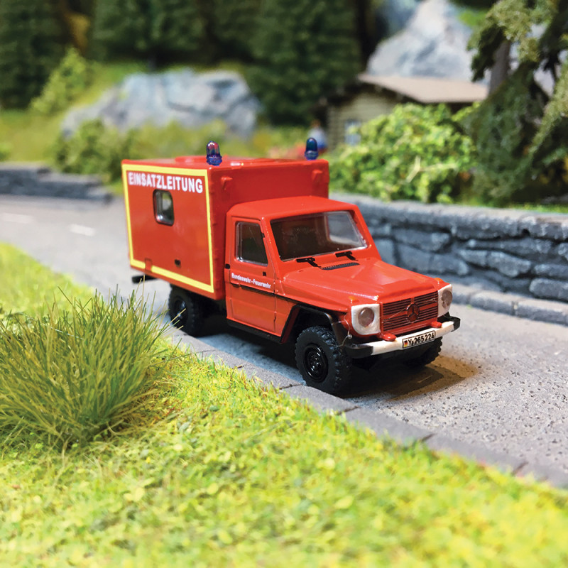 Camion de Pompiers, Mercedes G - SCHUCO 452668700 - HO 1/87