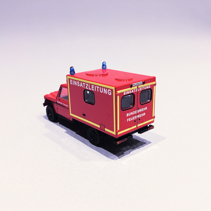 Camion de Pompiers, Mercedes G - SCHUCO 452668700 - HO 1/87