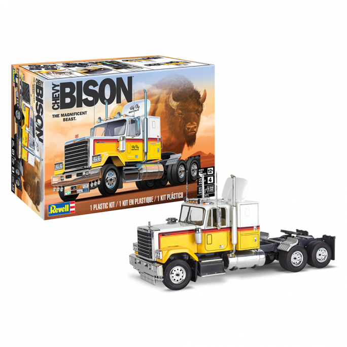 Camion Tracteur, Chevy BISON - REVELL 17471 - 1/32