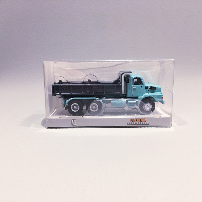 Camion Benne Volvo N10, Bleu / Gris - BREKINA 85655 - HO 1/87