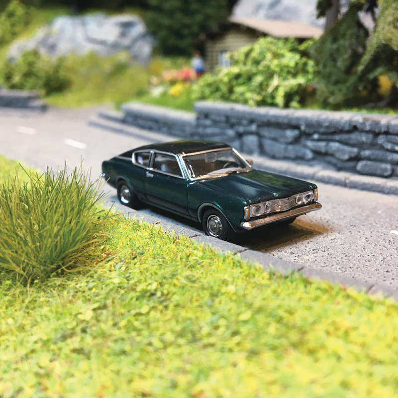 Ford Taunus Coupé 1970, Vert Métal - HERPA 33398002 - 1/87