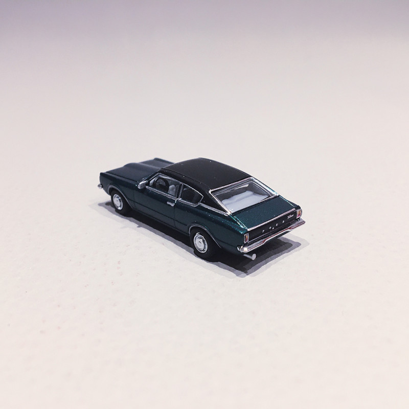 Ford Taunus Coupé 1970, Vert Métal - HERPA 33398002 - 1/87