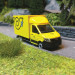 Camion MAN TGE "Poste", Jaune - HERPA 97130 - 1/87