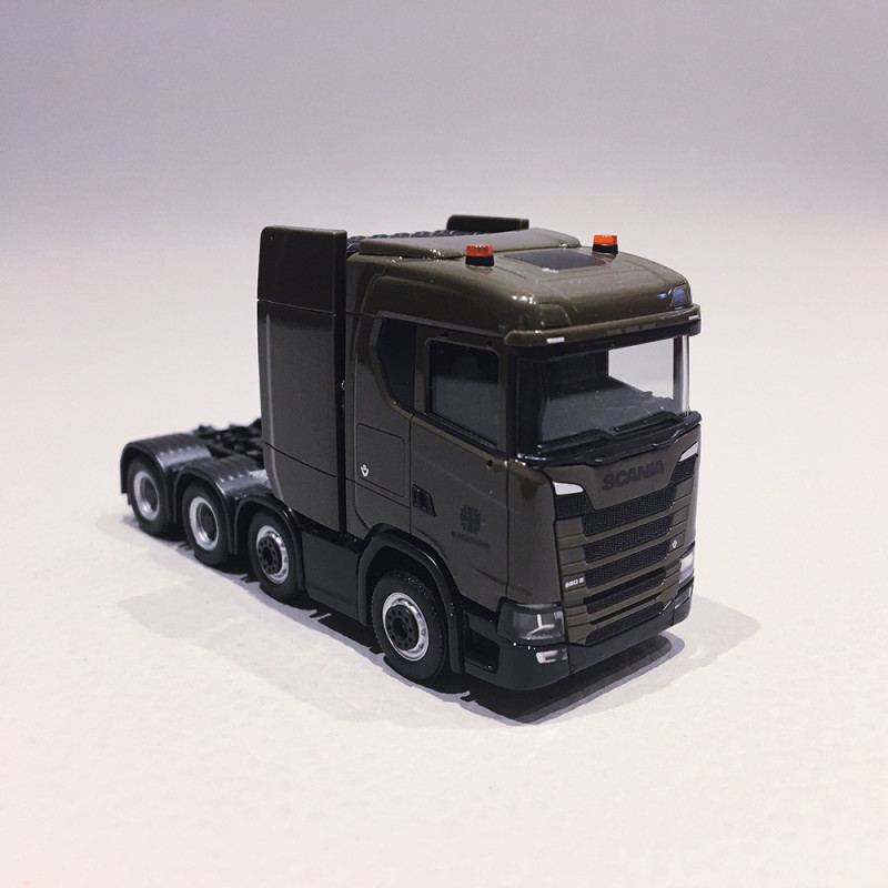 Camion Tracteur, SCANIA CS 20 ND SL ZGM, Kaki - HERPA 746939 - 1/87