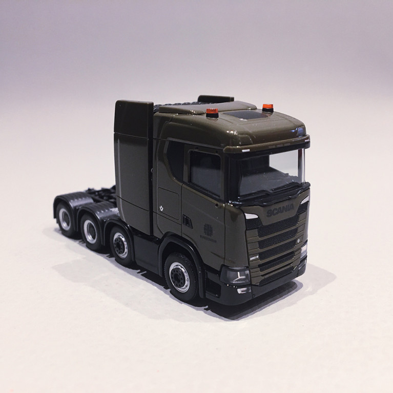 Camion Tracteur, SCANIA CS 20 ND SL ZGM, Kaki - HERPA 746939 - 1/87