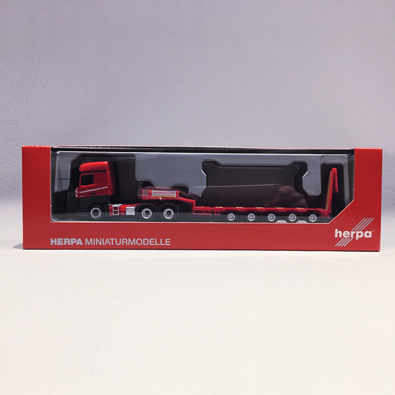 Camion HERPA 1/87 Mercedes Actros DSV Avec Remorque Frigorifique 3 Essieux