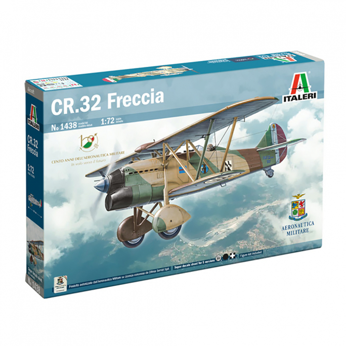 Avion Biplan CR32 Freccia - ITALERI 1438 - 1/72