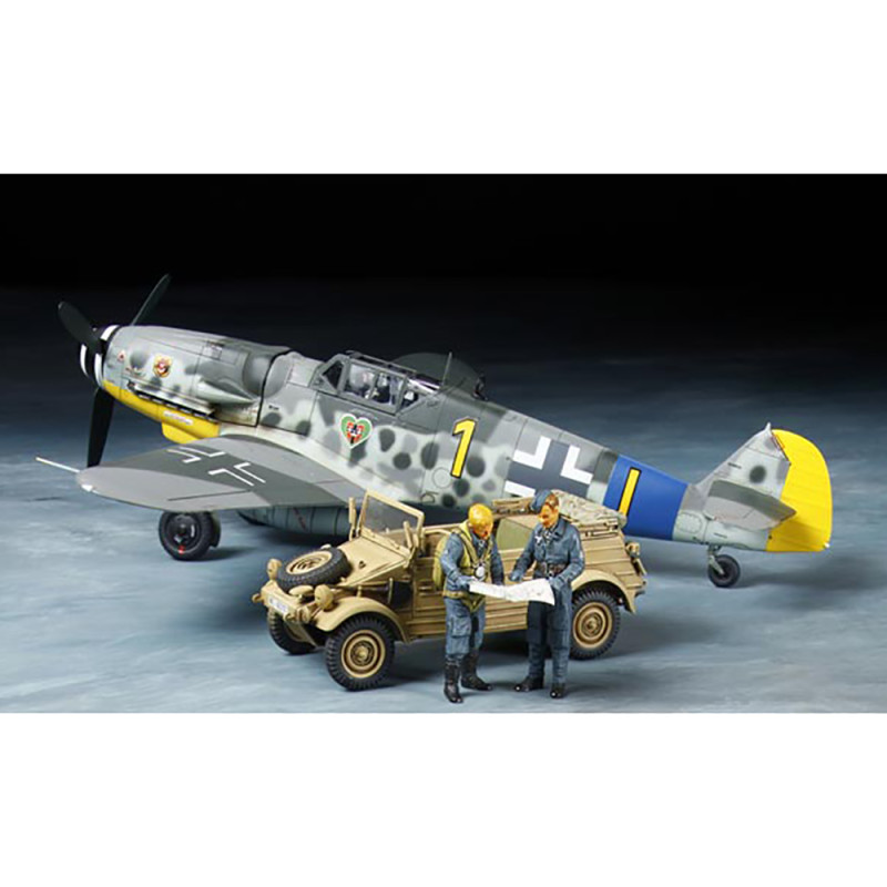 Combo Messerschmitt Bf109G-6 et la Kübelwagen Typ 82 - TAMIYA 25204 - 1/48