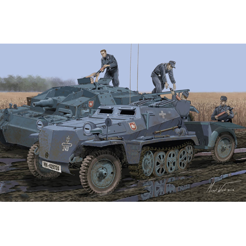 Véhicule Sd.Kfz.252 Transport Munitions - DRAGON 6718 - 1/35