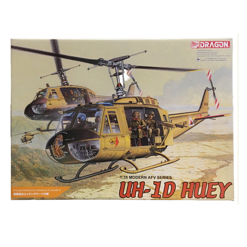 Hélicoptère, UH-1D Huey - DRAGON 3538 - 1/35