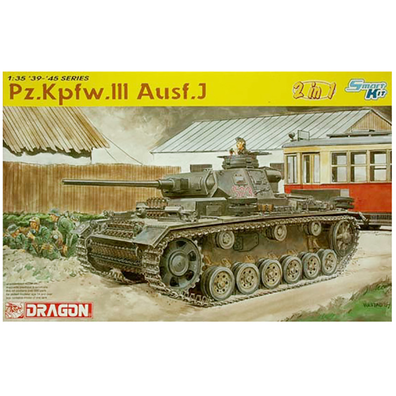 Tank, Panzer III Ausf.J - DRAGON 6394 - 1/35