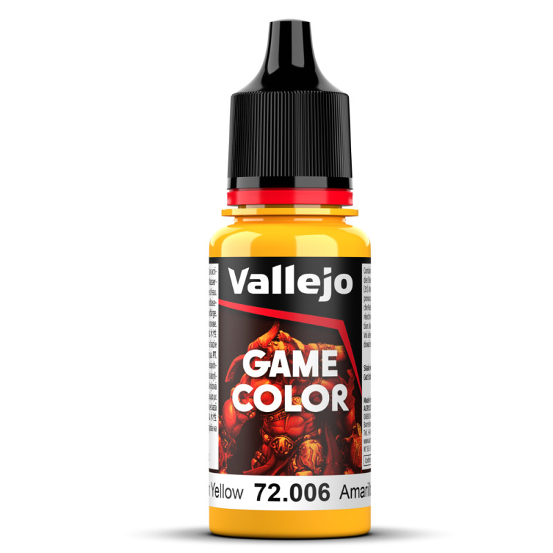 Peinture Acrylique, 17ml, Jaune Soleil - VALLEJO 72006