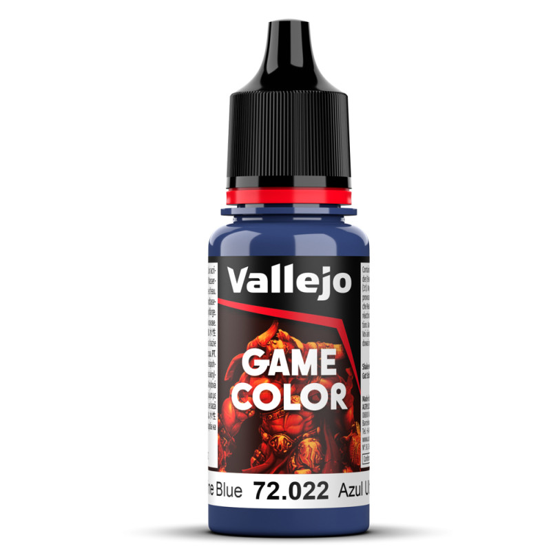 Peinture Acrylique, 17ml, Bleu Ultramarine - VALLEJO 72022