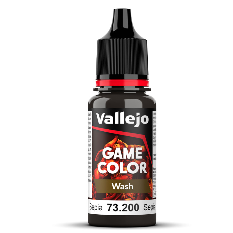 Peinture Acrylique, 17ml, Sépia - VALLEJO 73200