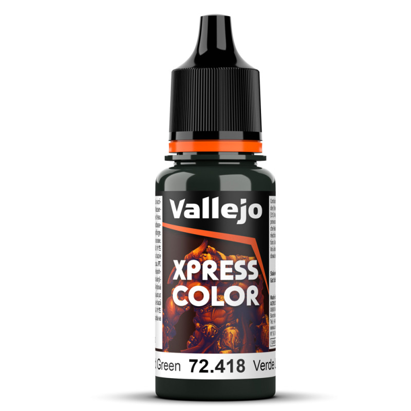 Peinture Acrylique, 17ml, Vert Lézard - VALLEJO 72418