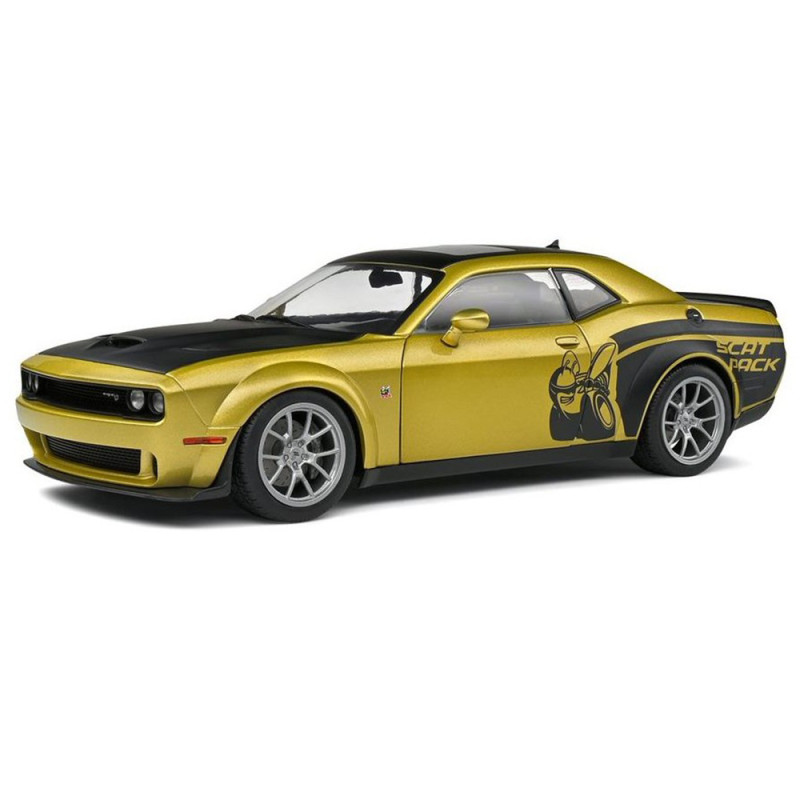 Dodge Challenger R/T Scat Pack Widebody, Or / Noir 2020 - SOLIDO S1805707 - 1/18