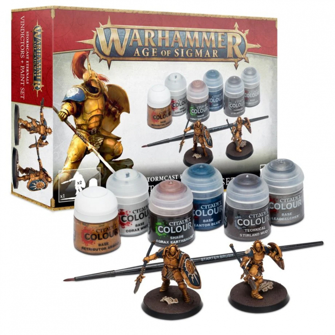 Warhammer Age of Sigmar : Vindictors Éternels de l'Orage + Set de Peinture - WARHAMMER 60-10