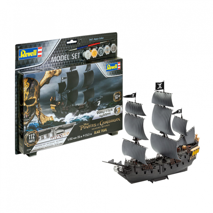 Black Pearl, Pirates des Caraïbes, Model Set Easy Click  - REVELL 65499 - 1/150