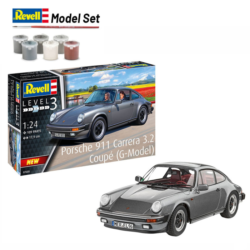 Porsche 911 Carrera 3.2 Coupé, Model Set  - REVELL 67688 - 1/24