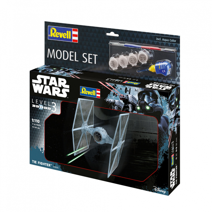 TIE Fighter, Star Wars, Model Set - REVELL 63605 - 1/110