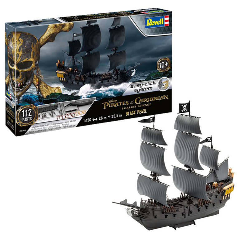 Black Pearl, Pirates des Caraïbes, Easy Click - REVELL 5499 - 1/150