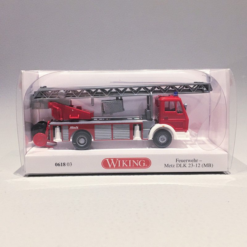 Camion Pompiers Mercedes Metz DLK 23-12 - WIKING 61803 - HO 1/87