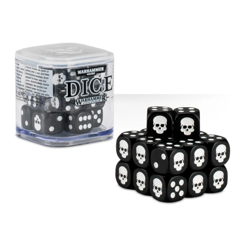 Cube de 20 dés Noirs - WARHAMMER 65-36