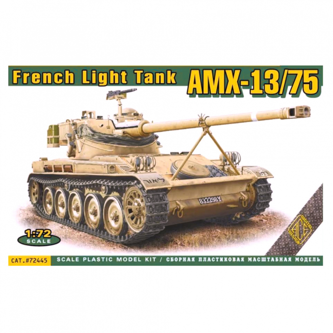 Char Français léger, AMX-13/75 - ACE 72445 - 1/72