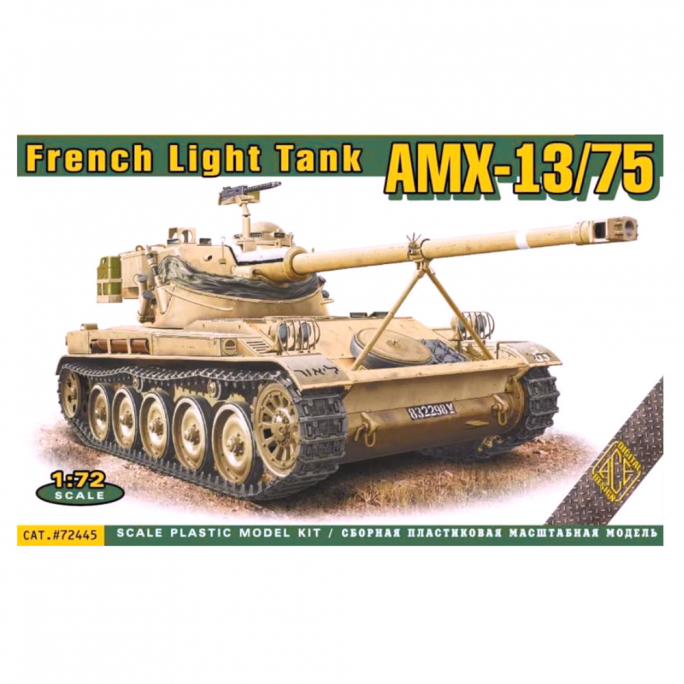 Char Français léger, AMX-13/75 - ACE 72445 - 1/72