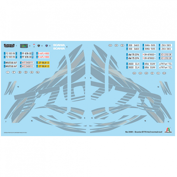 Scania S 770 4x2 Cabine Basse - ITALERI 3961 - 1/24