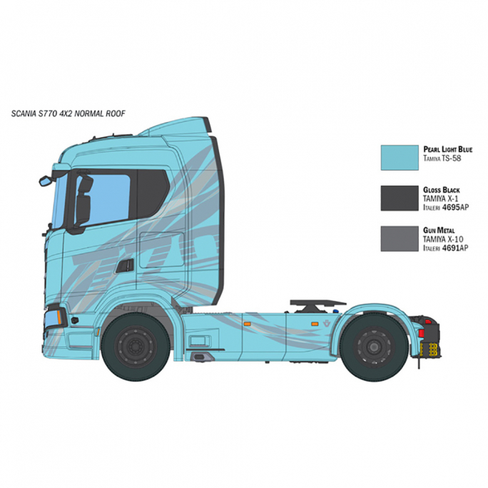 Scania S 770 4x2 Cabine Basse - ITALERI 3961 - 1/24