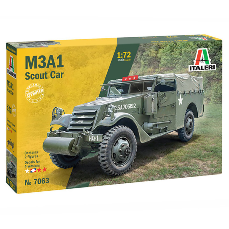 Véhicule de reconnaissance M3A1 - ITALERI 7063 - 1/72