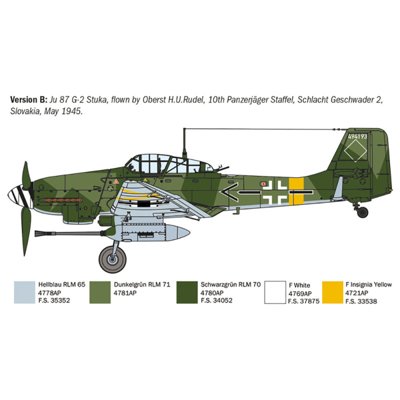 Bombardier Ju 87 G-2 Kanonenvogel - ITALERI 1466 - 1/72