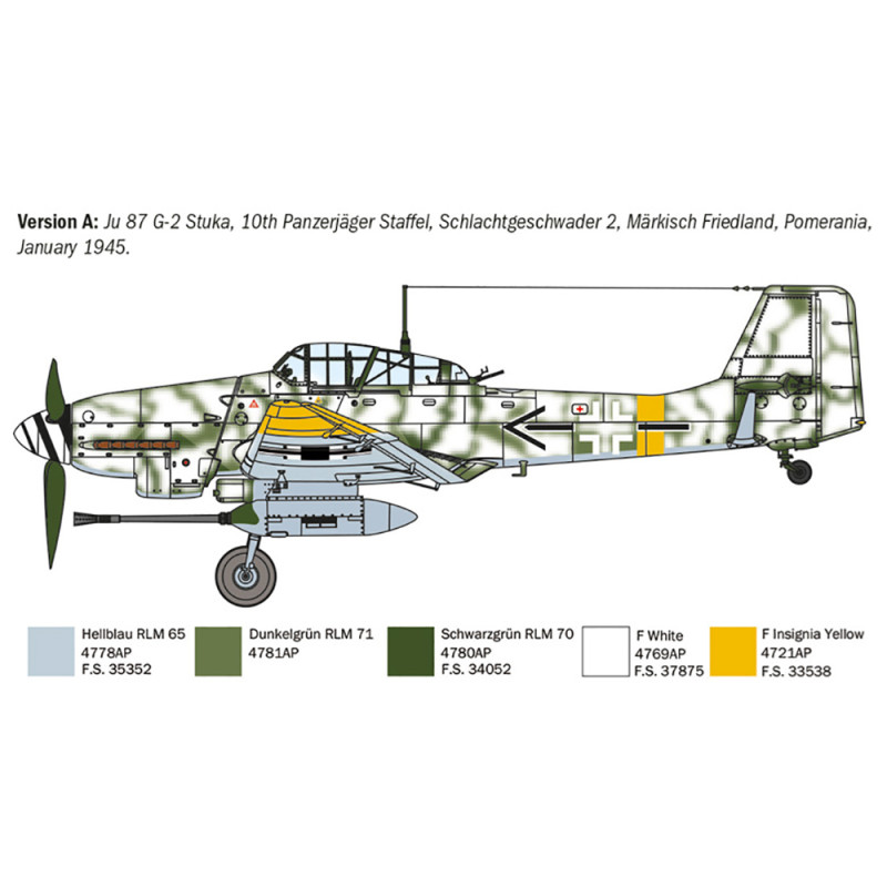 Bombardier Ju 87 G-2 Kanonenvogel - ITALERI 1466 - 1/72