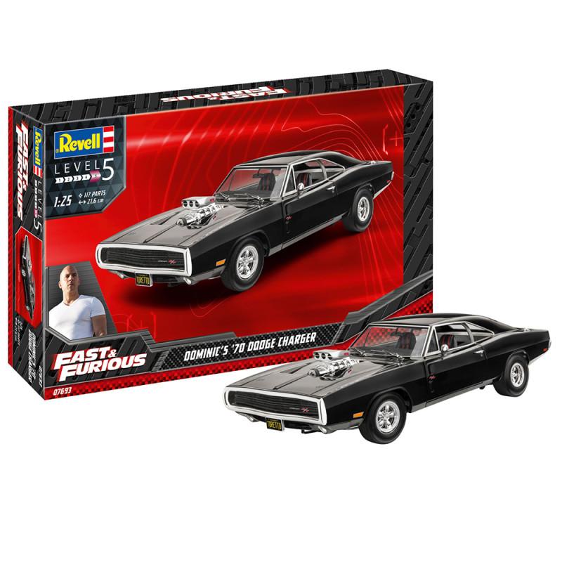 Dodge Charger 1970 Dom Toretto Fast and Furious - REVELL 7693 - 1/25