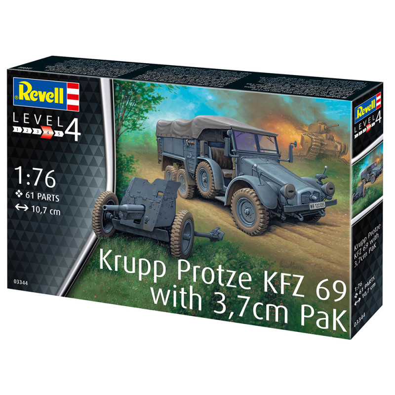 Véhicule léger Krupp Protze KFZ 69 - REVELL 3344 - 1/76