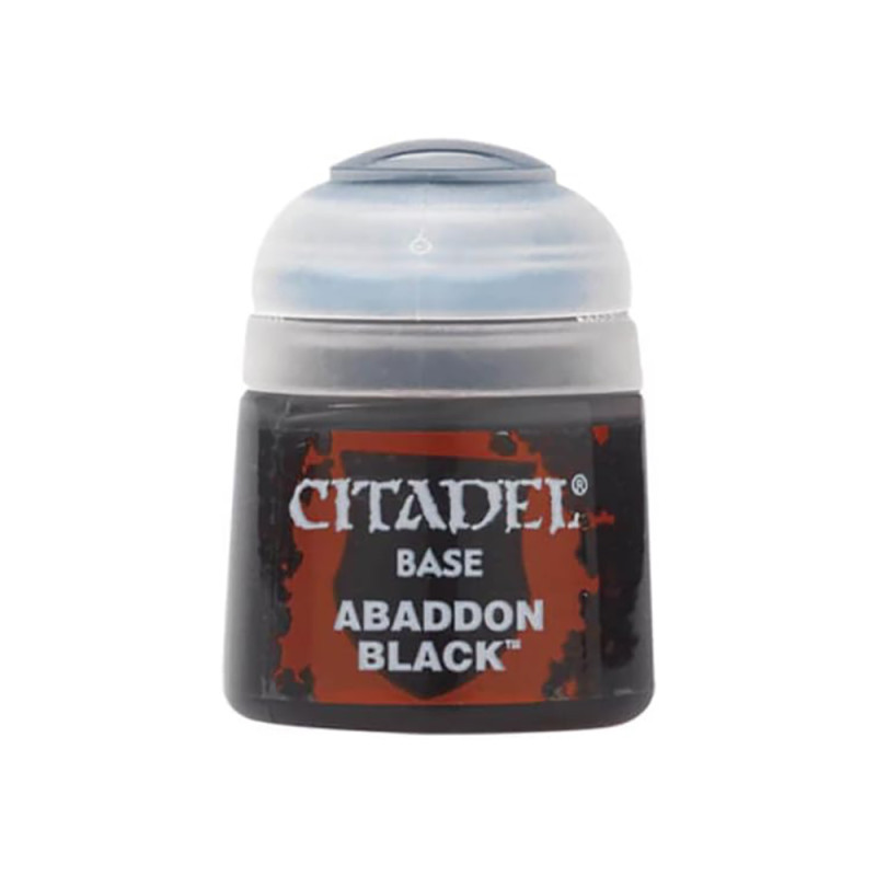 Peinture Base Abaddon Black, 12ml - CITADEL 21-25