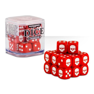 Cube de 20 dés Rouges - WARHAMMER 65-36 R