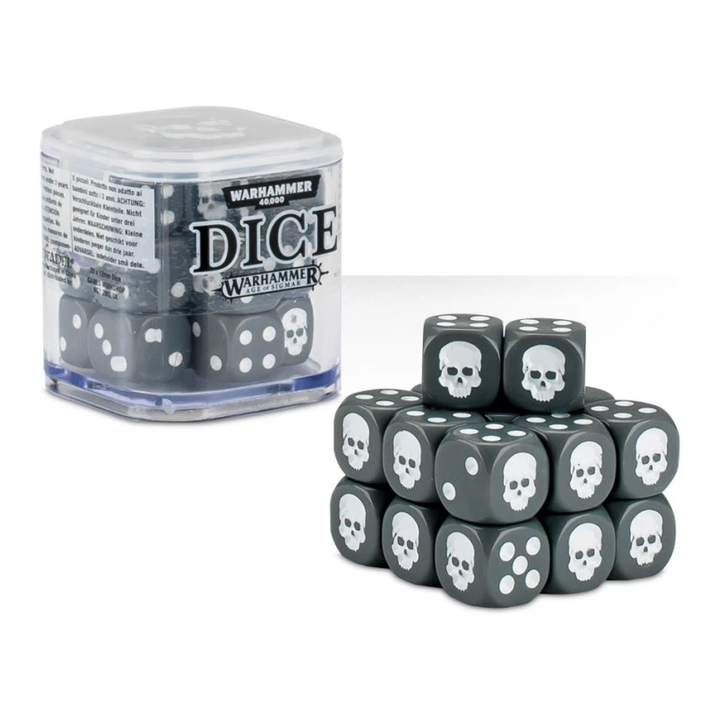 Cube de 20 dés Gris - WARHAMMER 65-36 G