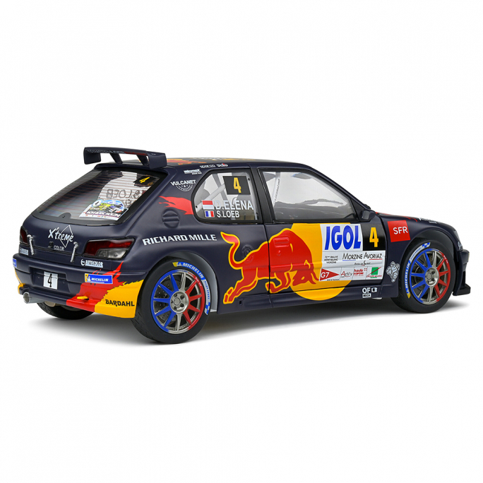 Peugeot 306 MAXI, Mont-Blanc 21 LOEB / ELENA - SOLIDO S1808301 - 1/18