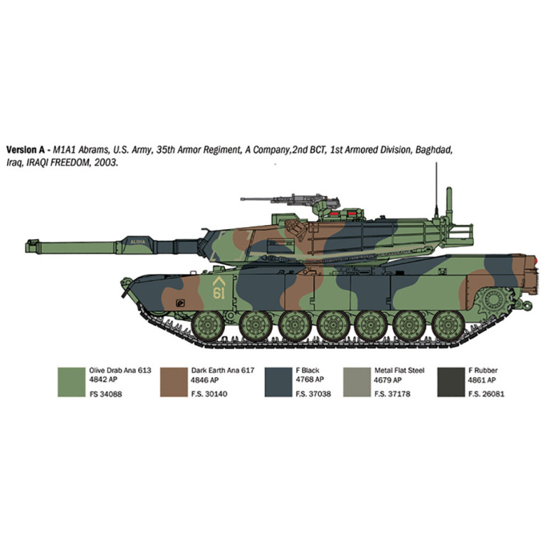 Char / Tank M1A-1/A-2 ABRAMS - ITALERI 6596 - 1/35