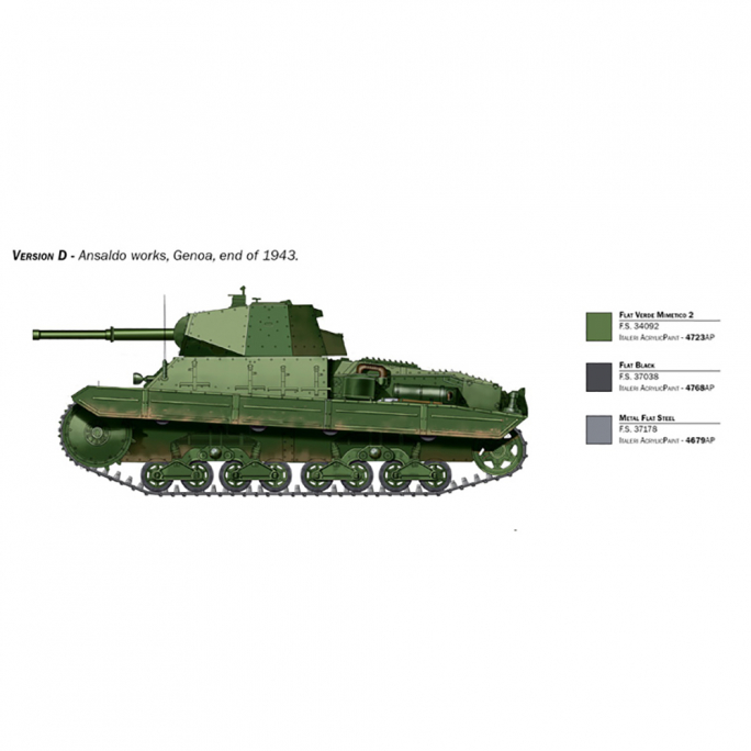 Char / Tank Carro Armato P26/40 - ITALERI 6599 - 1/35