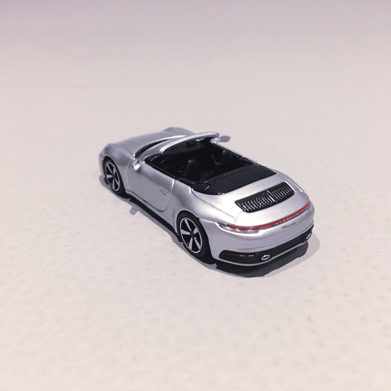 Porsche 992 Carrera 4S Cabriolet Argent, 2019 - MINICHAMPS 870 068334 - 1/87