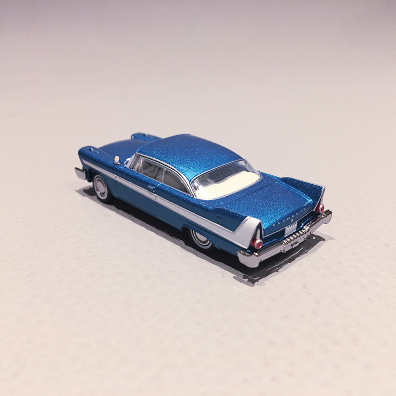 Plymouth Fury 1957 Bleu / Blanc - BREKINA 19678 - 1/87