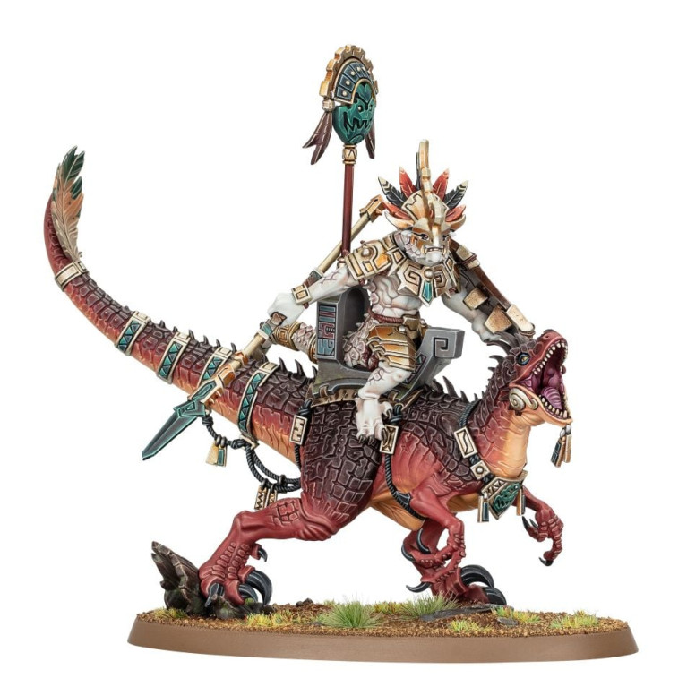 Warhammer Age of Sigmar : Vétéran Scarifié Saurus sur Aggradon - WARHAMMER 88-24