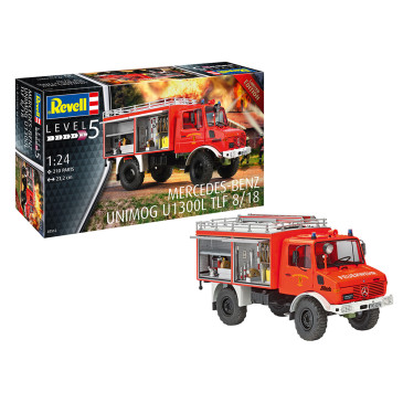 Camion de Pompiers Unimog U1300L TLF 8/18 - REVELL 7512 - 1/24