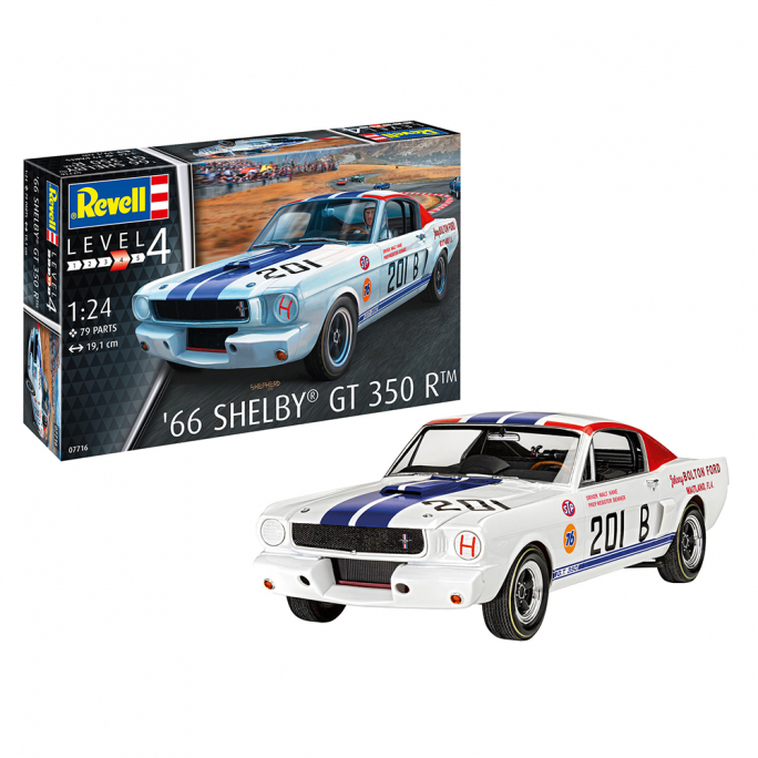 Ford Mustang Fastback 1966, Shelby 350 R - REVELL 7716 - 1/24
