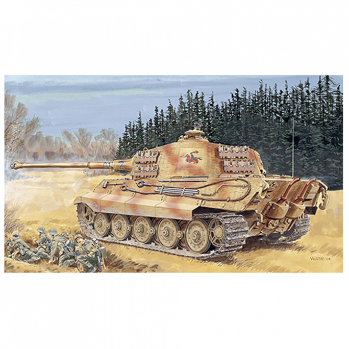 Tank, Sd.Kfz.182 Kingtiger Henschel Turret - DRAGON 7246 - 1/72