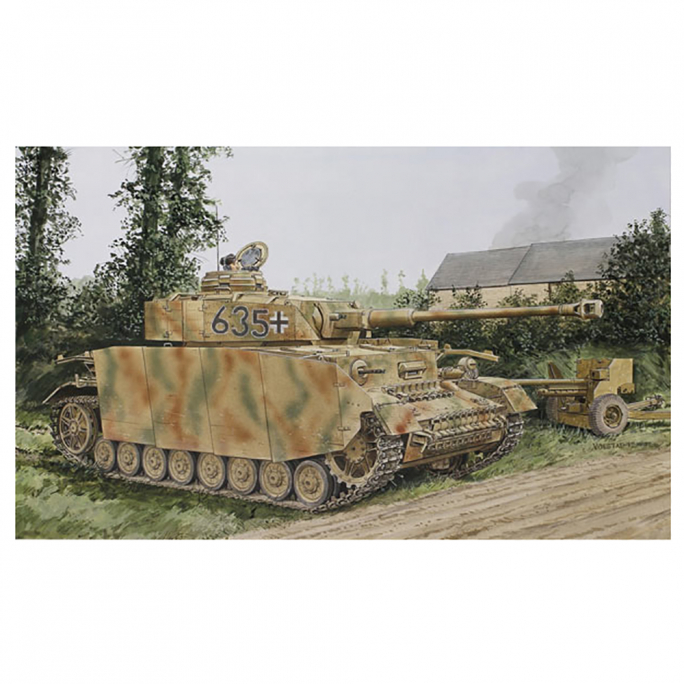 Tank Panzer IV Pz.Kpfw.IV Ausf.H Production moyenne - DRAGON 7279 - 1/72